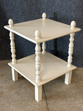 Load image into Gallery viewer, White 2-Tiered Square Side Table