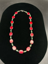 Load image into Gallery viewer, Sterling Silver Red Necklace