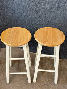 Pair Of Two-Tone Stools
