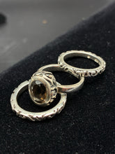 Load image into Gallery viewer, 3 Piece Silpada Sterling Silver Quartz Ring