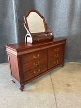 Load image into Gallery viewer, Ethan Allen British Classics 9 Drawer Dresser with Mirror