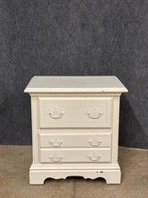 Load image into Gallery viewer, Cottage Style White 2 Drawer Nightstand