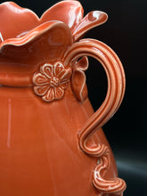 Load image into Gallery viewer, Vietri Orange Ceramic Solid Vase