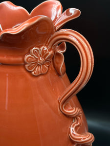 Vietri Orange Ceramic Solid Vase