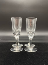 Load image into Gallery viewer, Set of 4 Clear Glass Cordial or Liqueur Glasses