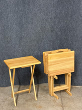 Load image into Gallery viewer, Set of 4 Dinner Trays With Stand