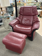 Load image into Gallery viewer, Ekornes Stressless Leather Eldorado Highback Reclining Chair With Storage Footst