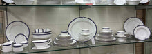 Load image into Gallery viewer, Royal Worcester Silver Trim Blue Dinnerware set