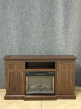 Load image into Gallery viewer, Rustic Style Electric Fireplace Media Console