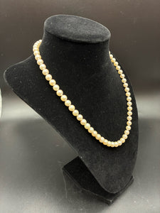 Gold Pearl Necklace