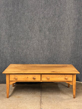 Load image into Gallery viewer, Pine Coffee Table with Drawers