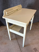 Load image into Gallery viewer, Vintage Painted Writing Desk with Organizer Shelf