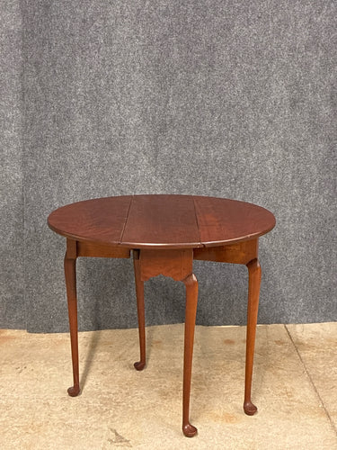 Eldred Wheeler Queen Anne Style Cherry Drop-Leaf Table