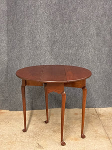 Eldred Wheeler Queen Anne Style Cherry Drop-Leaf Table