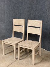 Load image into Gallery viewer, Pair of Pier 1 Imports Rustic Farmhouse Dining Chairs