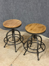 Load image into Gallery viewer, Industrial Style Adjustable Stools