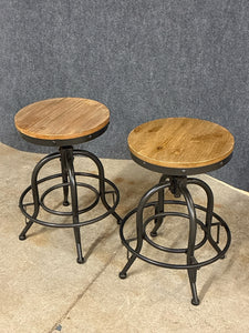 Industrial Style Adjustable Stools