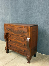 Load image into Gallery viewer, Empire Style Flame Mahogany 4-Drawer Chest