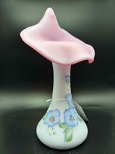 Load image into Gallery viewer, Fenton Pink Glass Vintage Blue Vase
