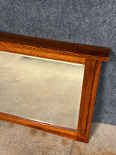 Load image into Gallery viewer, Mission Style Oak Framed Wall Mirror