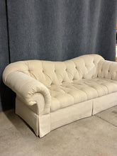 Load image into Gallery viewer, Drexel Heritage Cream Tufted Scroll Arm Sofa