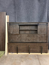 Load image into Gallery viewer, Jofran Madison County King Barn Door Bed in Barnwood