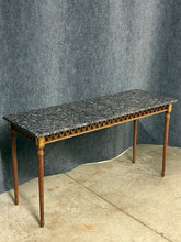 Load image into Gallery viewer, Traditional Carved Wood Console Table with Granite Top