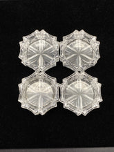 Load image into Gallery viewer, Vintage Pressed Glass Starburst Votive Candle Holders - Set of 4
