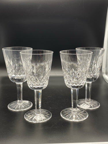 4 Piece Waterford Lismore Crystal Glasses