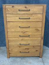 Load image into Gallery viewer, Light Wood 6 Drawer Chest