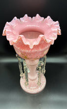 Load image into Gallery viewer, Glass Victorian Floral Pink Candle/Candleholder