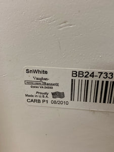 Bassett Twin Size White Bed Frame