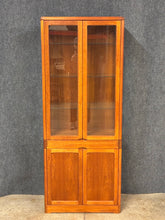 Load image into Gallery viewer, Mid-Century Modern Teak Display Cabinet with Glass Shelves