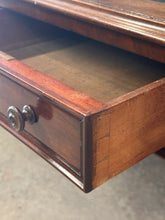 Load image into Gallery viewer, William IV Mahogany 6 Drawer Partners Desk With Black Leather Top