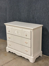 Load image into Gallery viewer, Cottage Style White 3 Drawer Chest