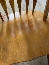 Load image into Gallery viewer, Oak Tile Top Dining Table With Butterfly Leaf and 6 Windsor Chairs