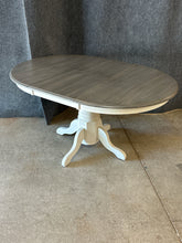 Load image into Gallery viewer, Farmhouse Round Pedestal Dining Table with Butterfly Leaf