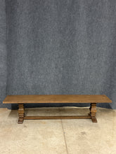 Load image into Gallery viewer, Rustic Farmhouse-Style Trestle Bench