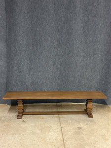 Rustic Farmhouse-Style Trestle Bench