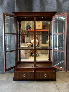 Ethan Allen Brighton Lighted Display Cabinet
