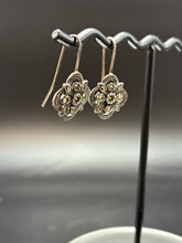 Load image into Gallery viewer, Judith Jack Sterling Silver Marcasite Pierced Earrings