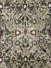 Load image into Gallery viewer, Wool Area Rug with Olive &amp; Maroon Persian Motif