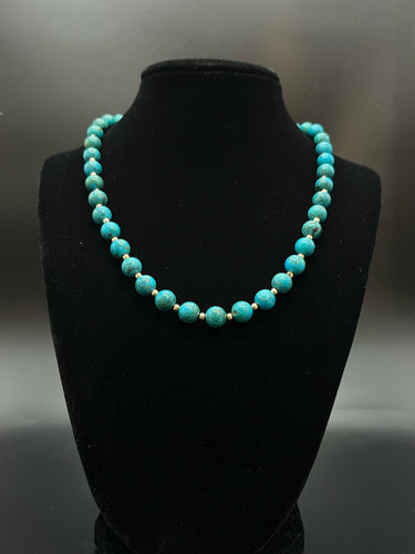 Gold Turquoise Necklace