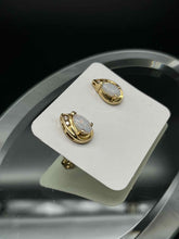 Load image into Gallery viewer, Gold Opal Earrings