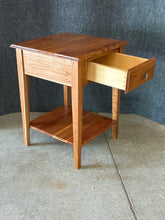 Load image into Gallery viewer, Handmade Cherry Side Table with 1 Drawer