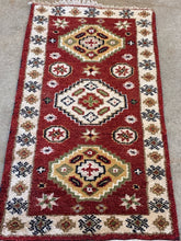 Load image into Gallery viewer, Hand-Knotted Wool Accent Rug