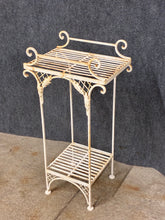 Load image into Gallery viewer, White Metal Side Table