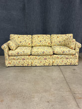 Load image into Gallery viewer, Botanical Print Sofa with Skirted Base