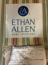 Load image into Gallery viewer, Ethan Allen Striped Upholstered Swivel Rocking Chair with Ottoman