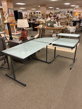 Load image into Gallery viewer, Crate &amp; Barrel Quartz L-Shaped Desk